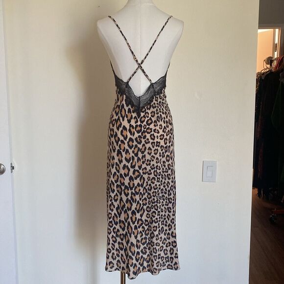 Victoria's Secret Leopard Print Lace Slip Dress Chemise Size XS - Picture 8 of 16